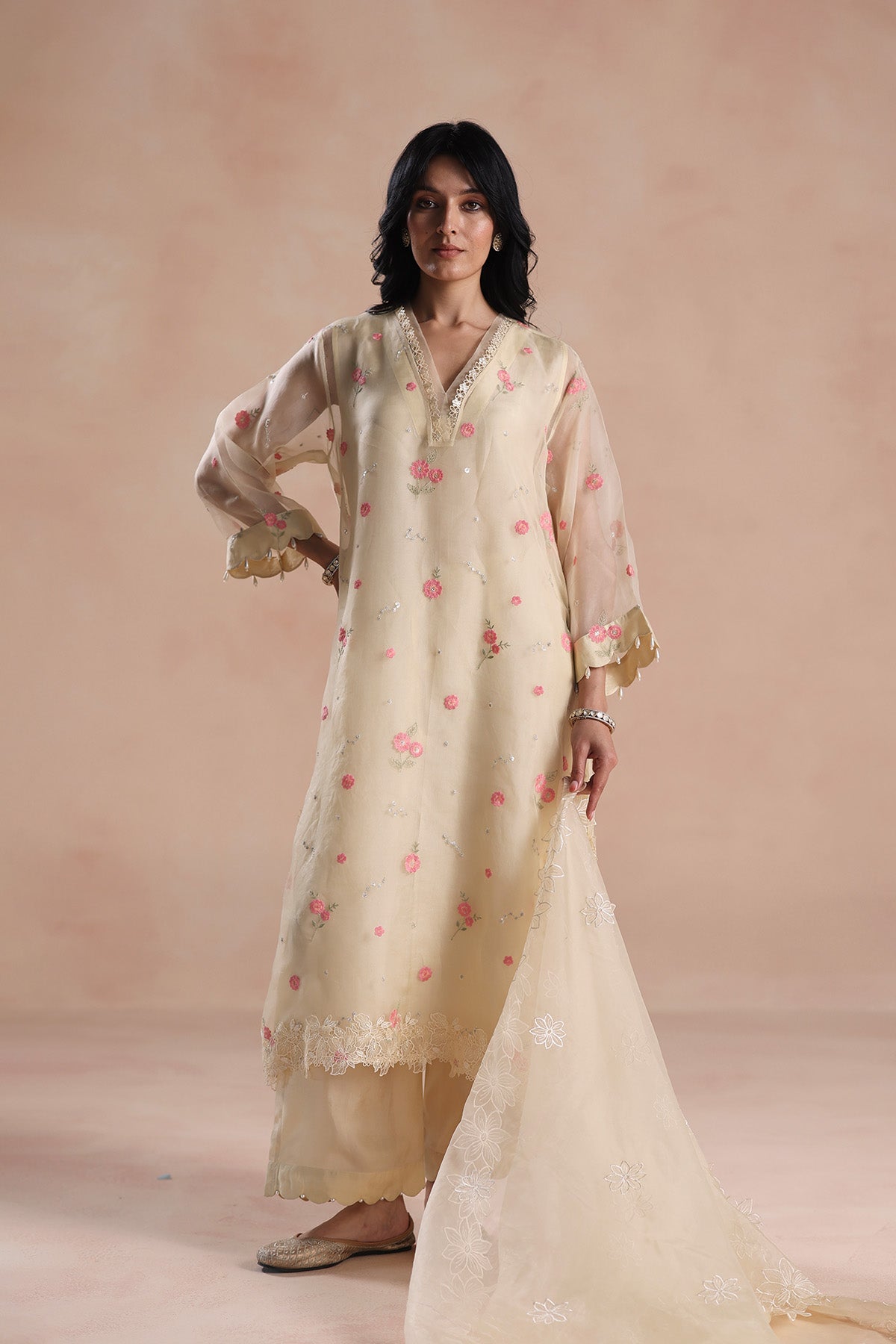 Sara Arjun in Sareena Kurta Set